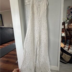 Elegant White Lace Jumpsuit